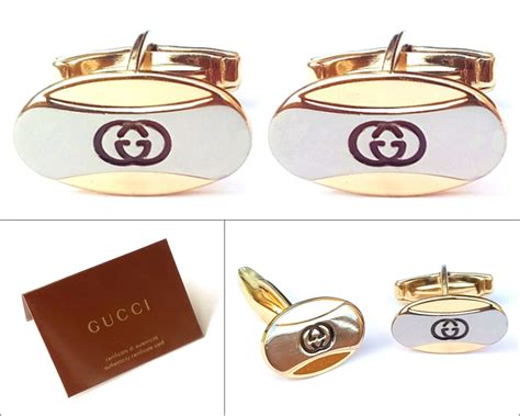 mens gucci cufflinks|vintage Gucci cufflinks.